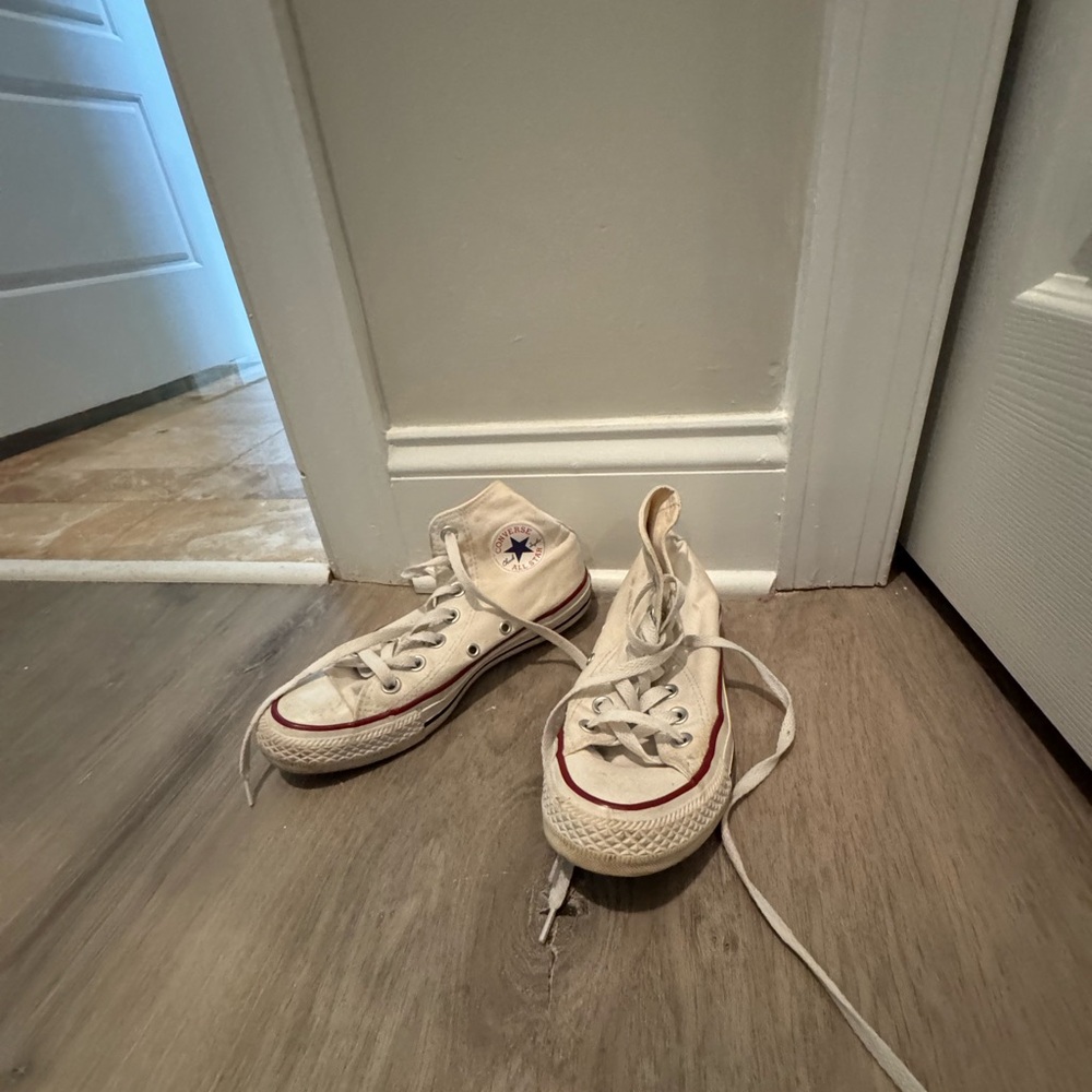 Classic Cream Converse Shoes
